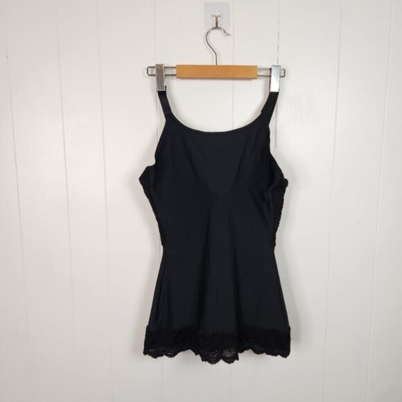 Shapeez Tankee Lacee Lace Shapewear Underwire Smoothing Tank Top Medium D Cup - Picture 6 of 8